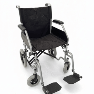 SILLA DE RUEDAS PARA TRANSPORTE DE PACIENTES DE 19" LONA