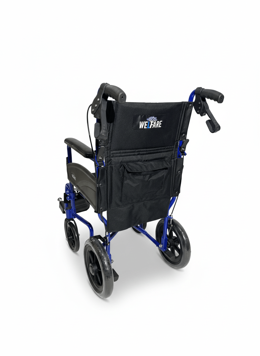 SILLA DE RUEDAS PARA TRANSPORTE DE PACIENTES DE 18" - Imagen 5