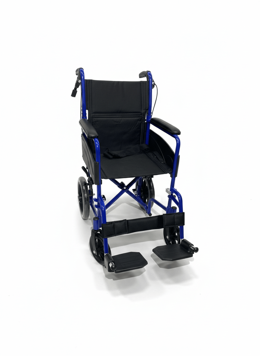 SILLA DE RUEDAS PARA TRANSPORTE DE PACIENTES DE 18" - Imagen 4