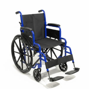 SILLA DE RUEDAS DE 18" RESPALDO PLEGABLE, LONA