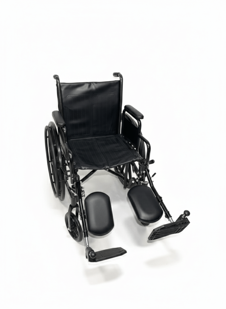 SILLA DE RUEDAS, VINIL, DESCANSA PIES ELEVABLES