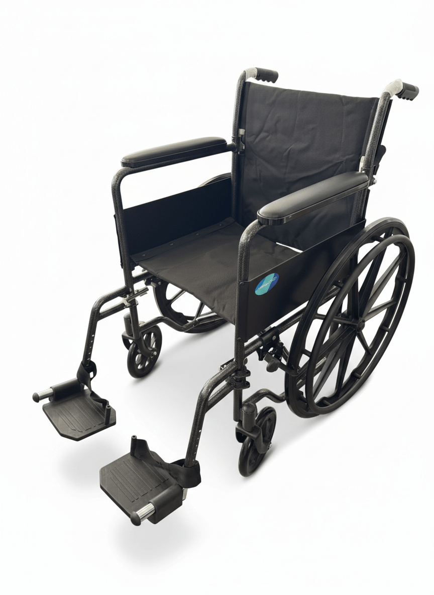 SILLA DE RUEDAS DE 18" RESPALDO PLEGABLE - Imagen 4