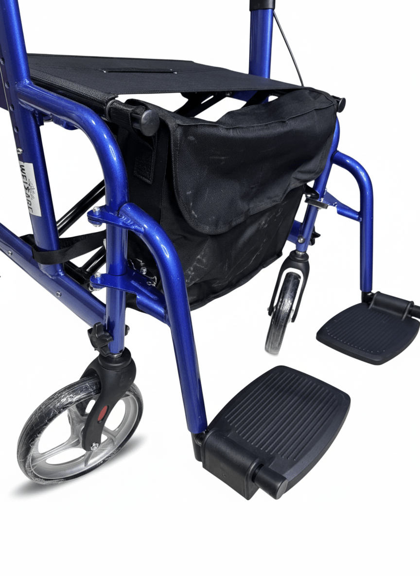 ANDADERA CON 4 RUEDAS, ASIENTO, DESCANSAPIES - Imagen 5