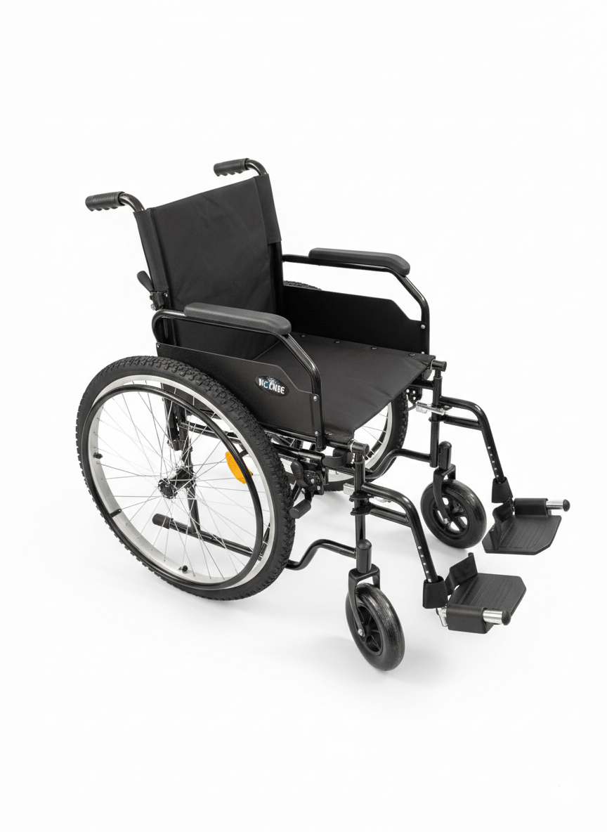 SILLA DE RUEDAS 18", LLANTAS NEUMATICAS, LONA